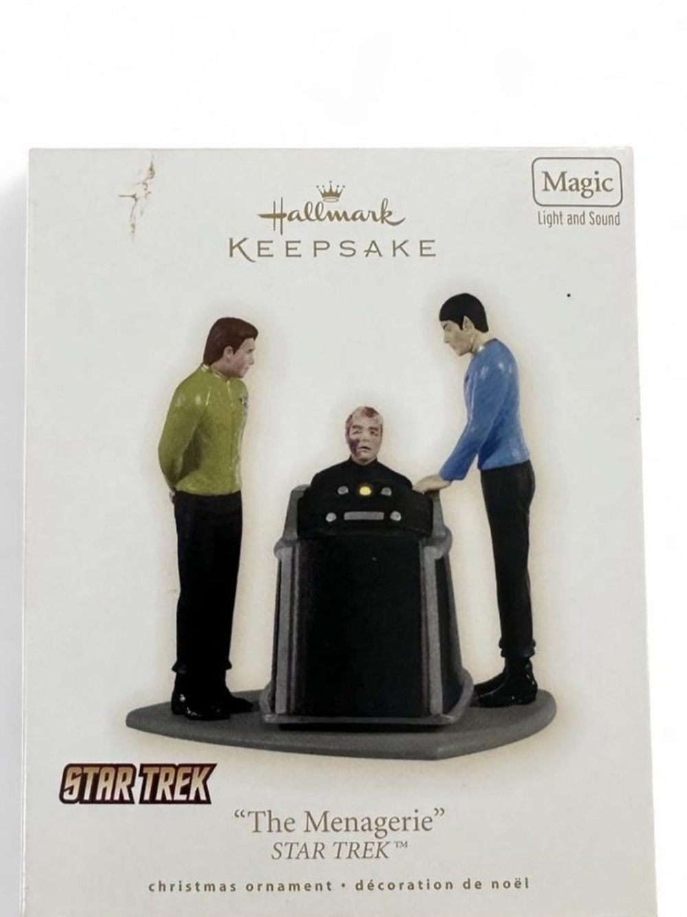 Hallmark Keepsake Star Trek The Menagerie 2009 Christmas Ornament Magic Light So